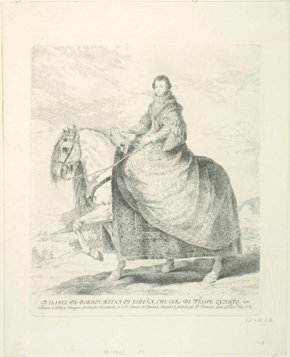 Francisco José de Goya y Lucientes, Isabella von Bourbon, Inv. Nr.: DG1935/99