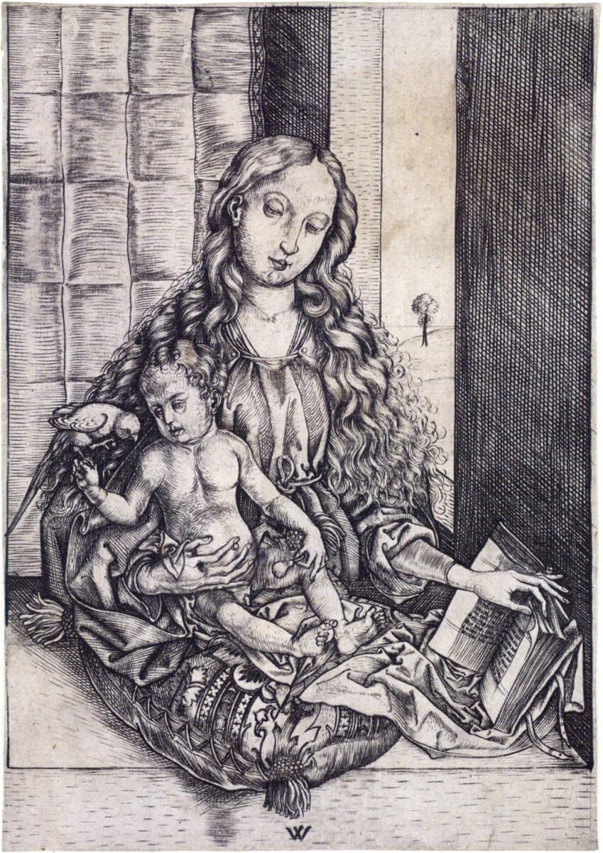 Wenzel von Olmütz, Die Madonna mit dem Papagei, Inv. Nr.: DG1928/197