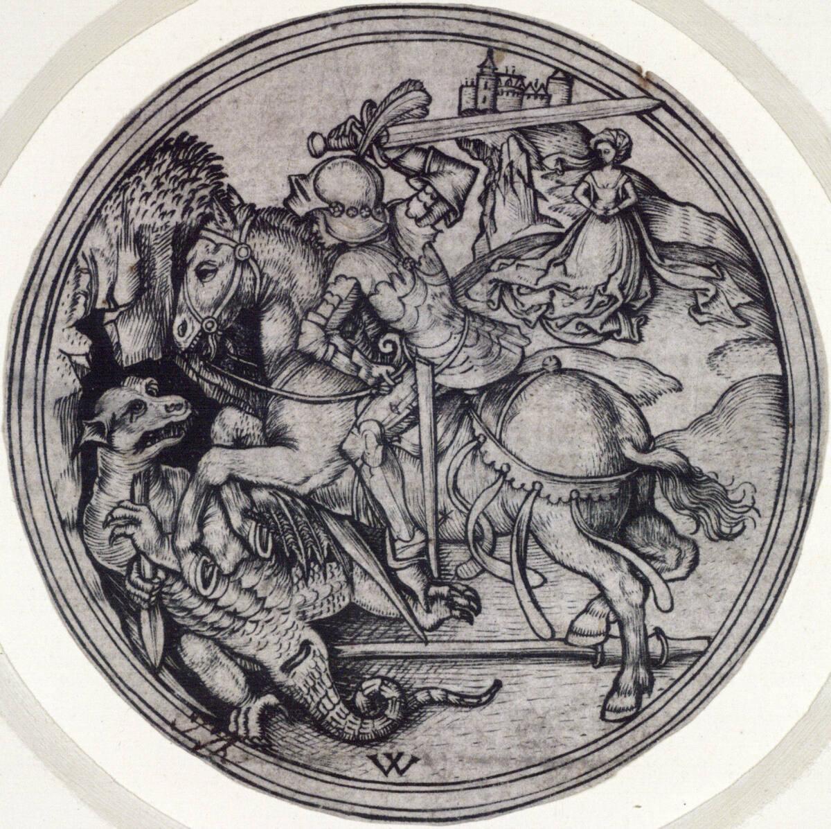 Wenzel von Olmütz, Der Drachenkampf des hl. Georg, Inv. Nr.: DG1928/211
