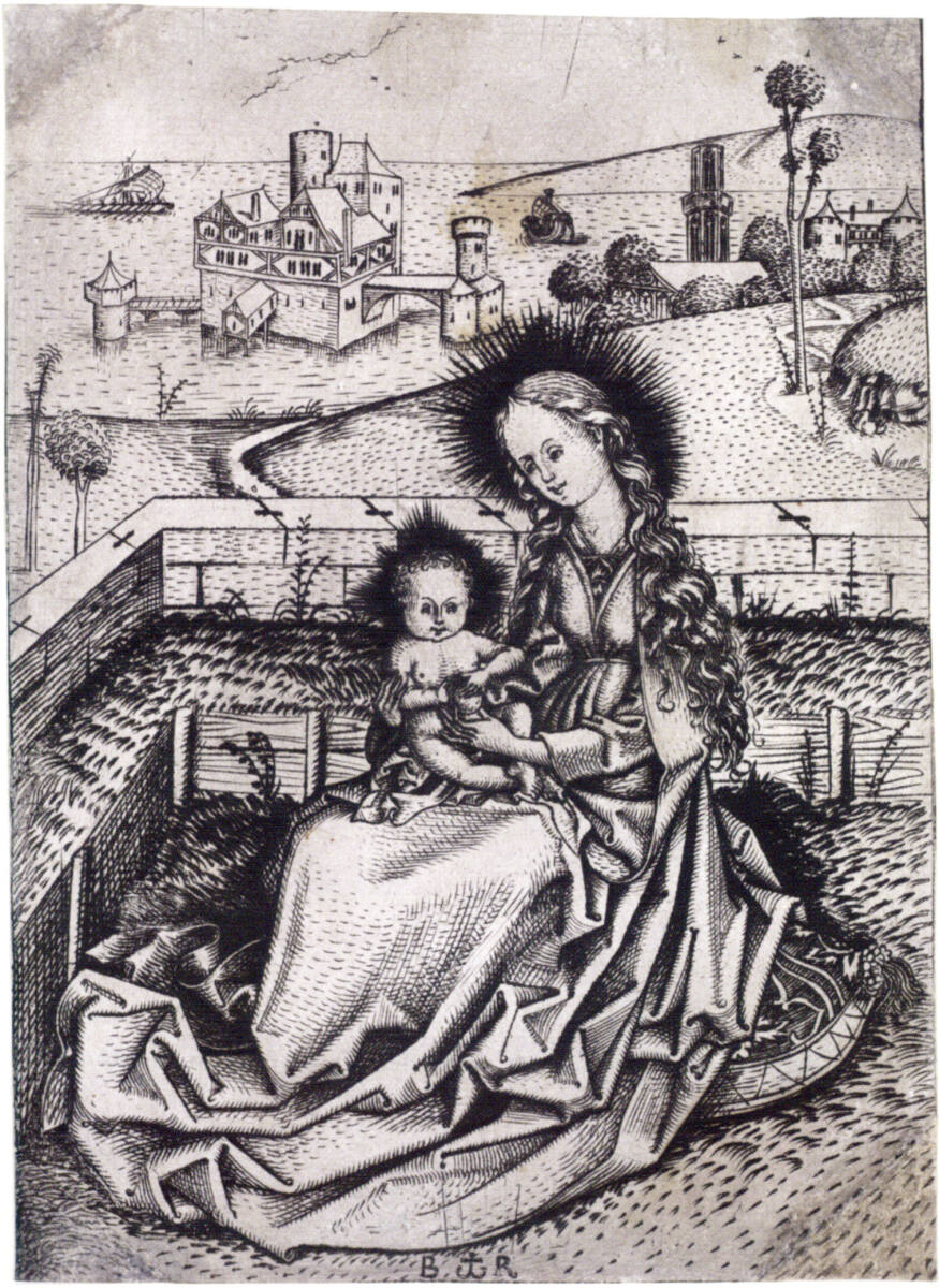Die Madonna mit dem Apfel im Garten, MeisterBR