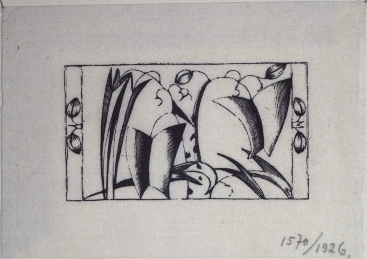 Entwurf für eine Brosche, FriedrichSkurawy, 1920–1921