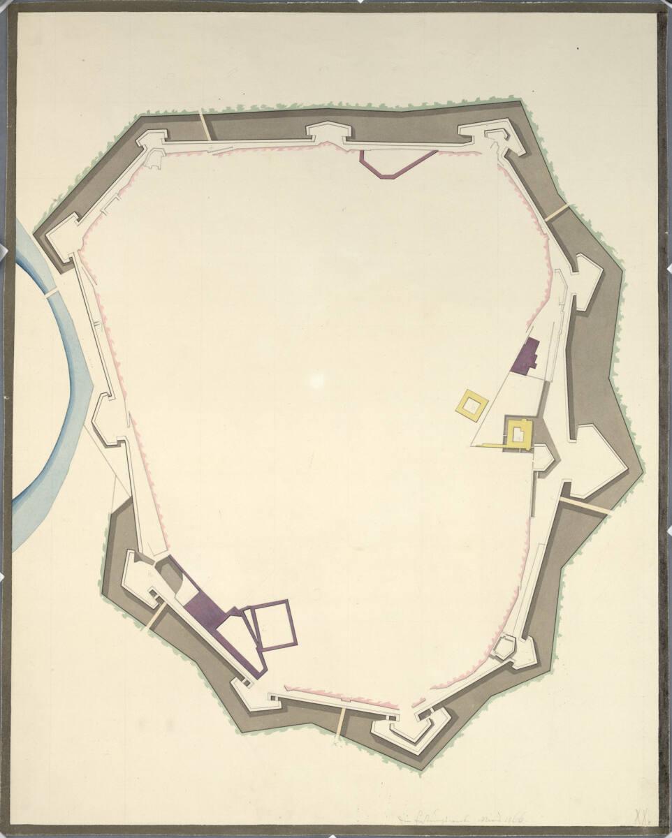 Wien I, Hofburg, Aman-Rekonstruktion, die Festungswerke Wiens 1566, Inv. Nr.: AZ6153