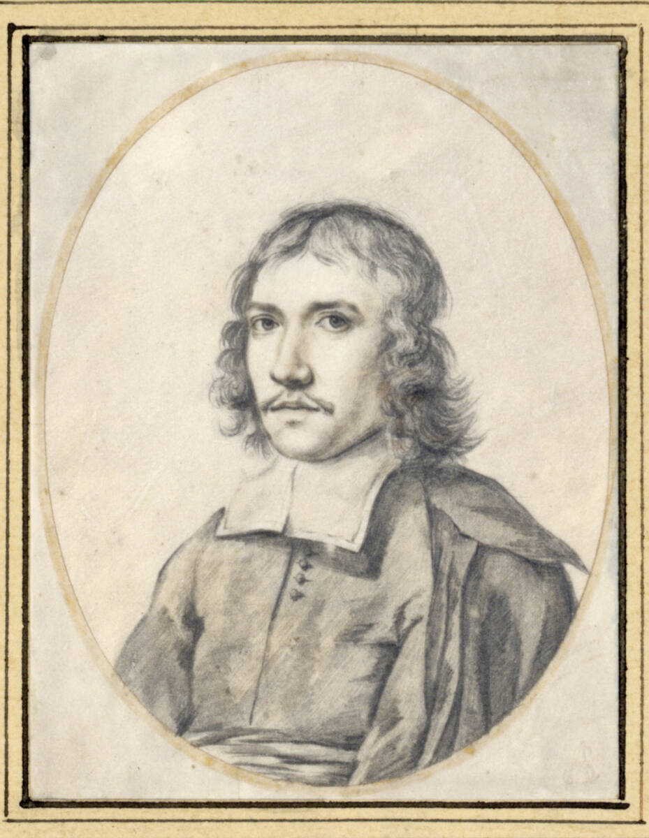 Porträt eines jungen Geistlichen (im Oval), Jan de Bray