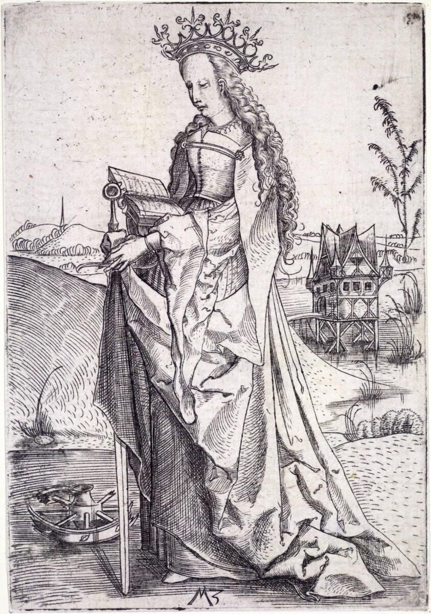 Matthäus Zasinger (Meister MZ), Heilige Katharina, Inv. Nr.: DG1928/269