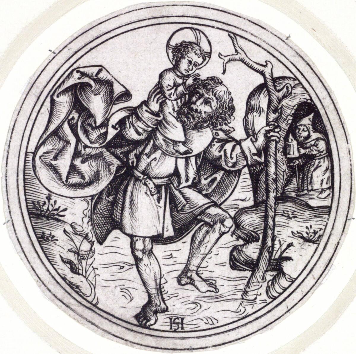 Monogrammist HS, Heiliger Christophorus, Inv. Nr.: DG1928/286