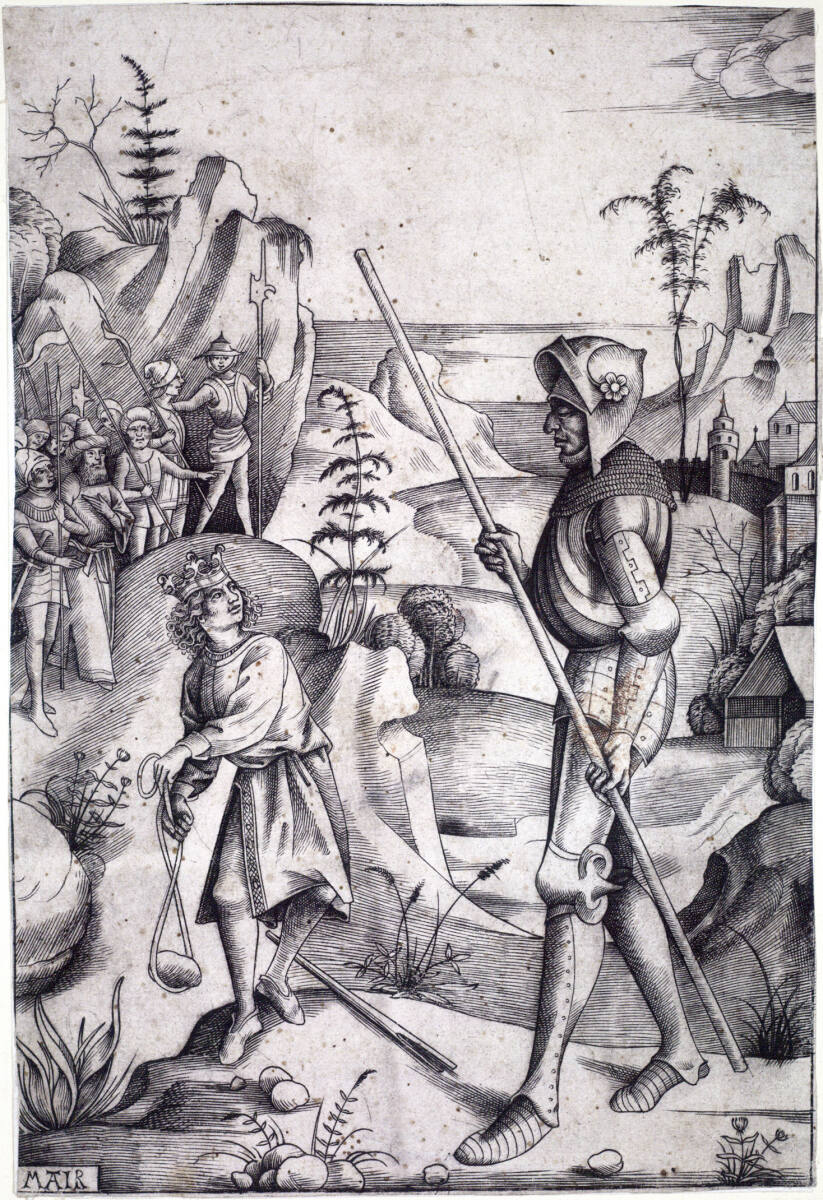 David und Goliath, Mair von Landshut
