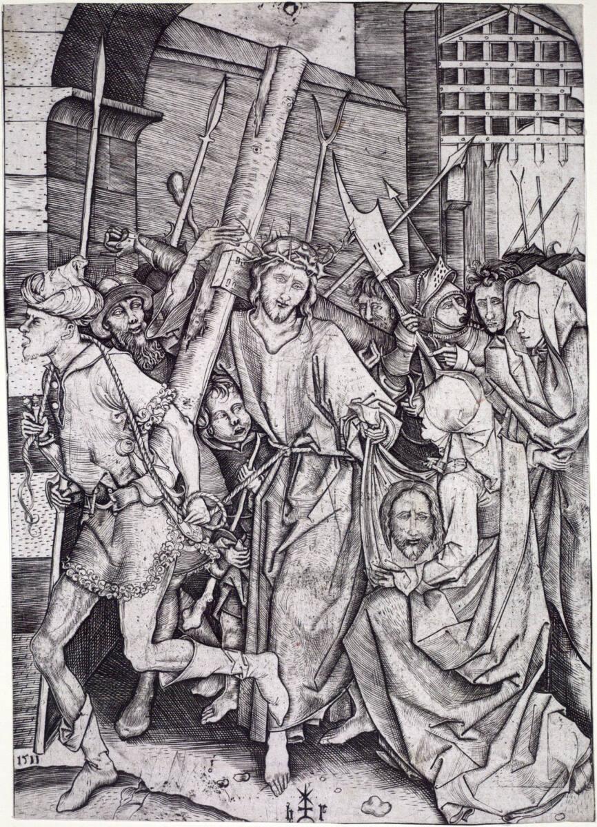 Monogrammist (Kopist nach Schongauer), Die Kreuztragung, Inv. Nr.: DG1928/283