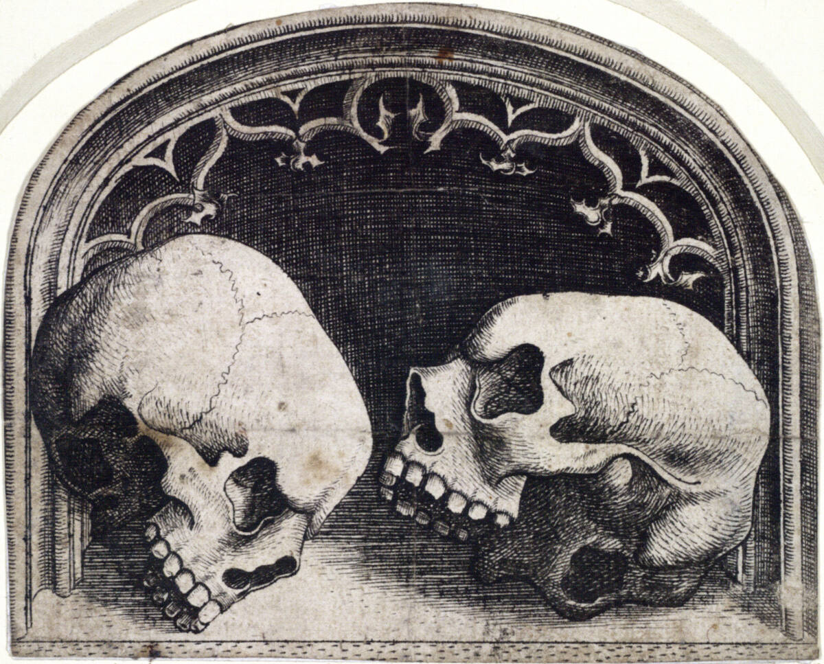 Zwei Schädel, Master W with the Key, 1465–1490