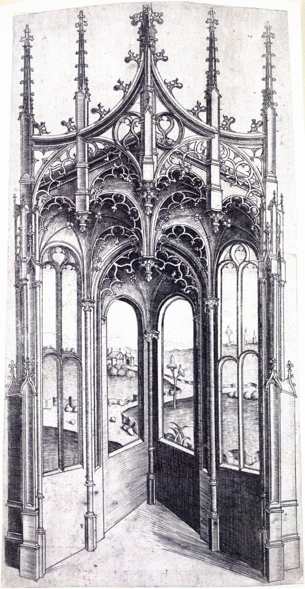 Meister WA, Eine offene Kapelle, Inv. Nr.: DG1928/405