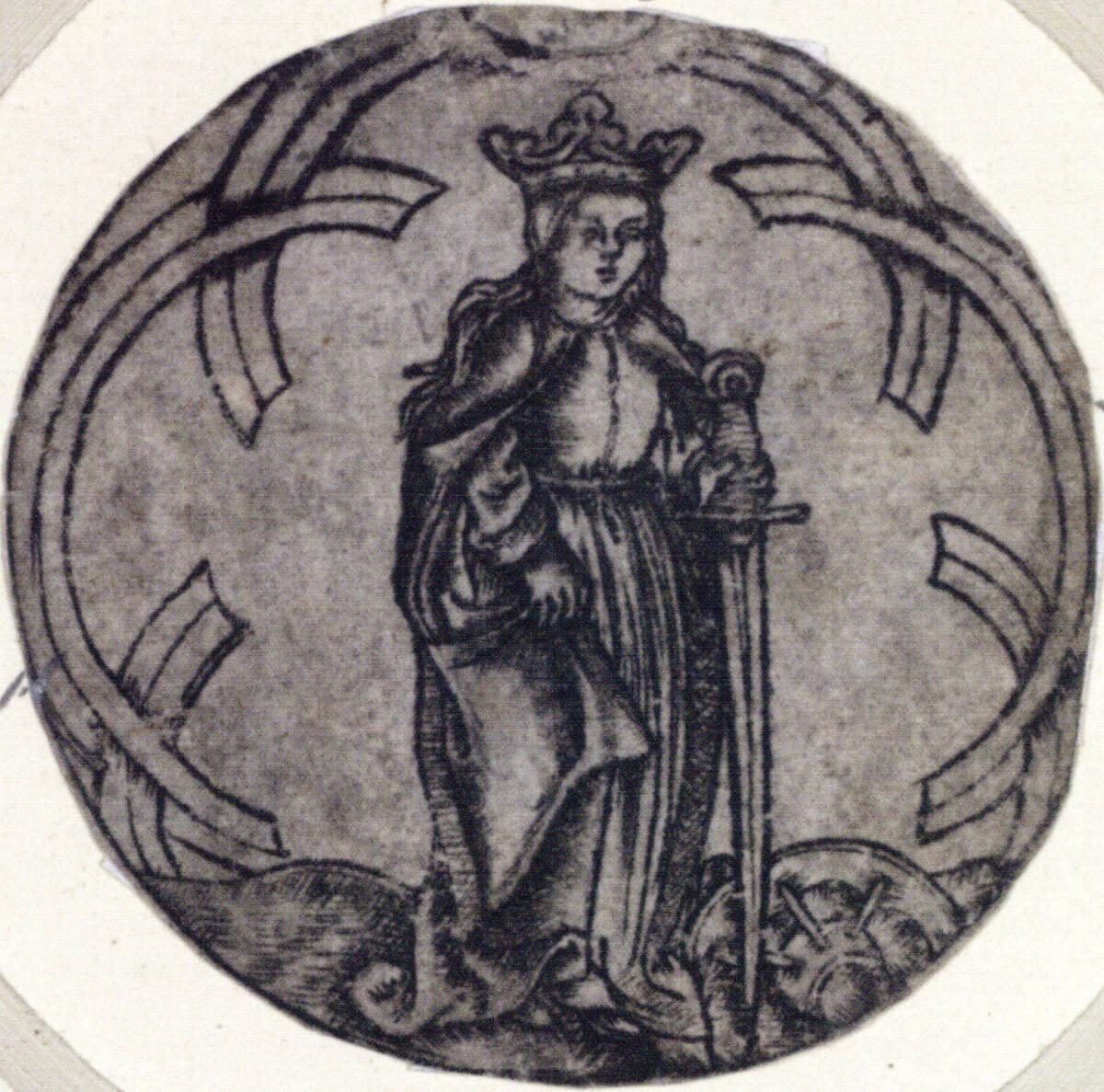 Anonym, Heilige Katharina, Inv. Nr.: DG1928/485