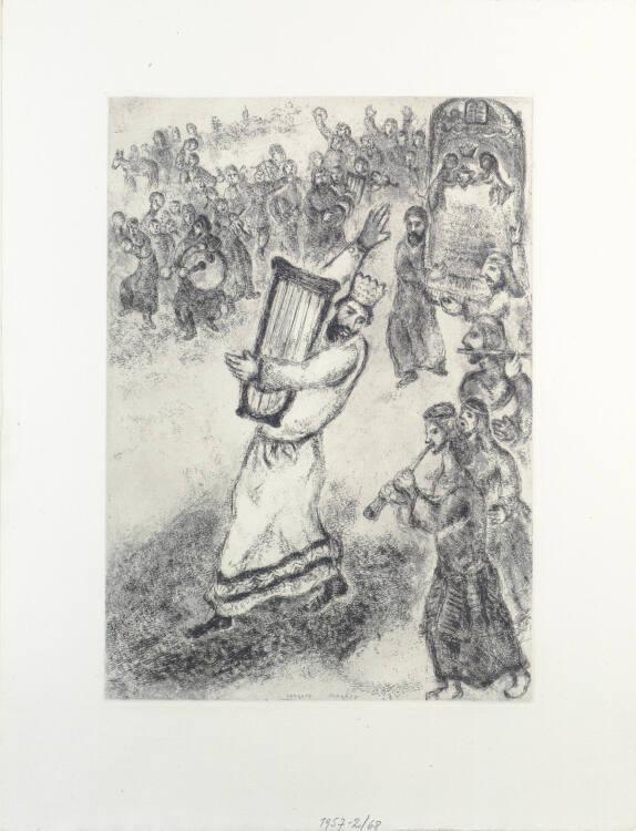 Marc Chagall, Die Bundeslade wird nach Jerusalem gebracht, Inv. Nr.: DG1957/2/68