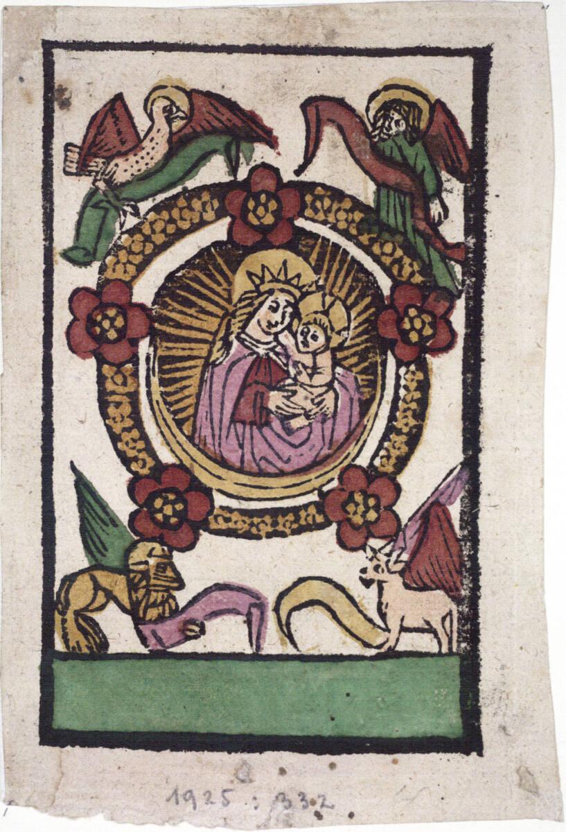 Anonym, Madonna mit Evangelistensymbolen, Inv. Nr.: DG1925/332