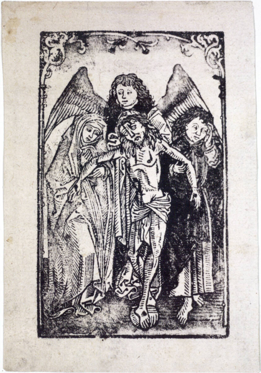 Toter Christus mit Engel