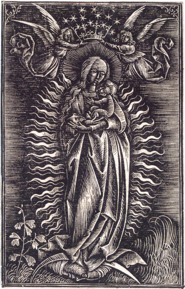 Daniel Hopfer, Titelblatt von "Stellarium Corone benedicte marie virginis": Madonna in der Glor…