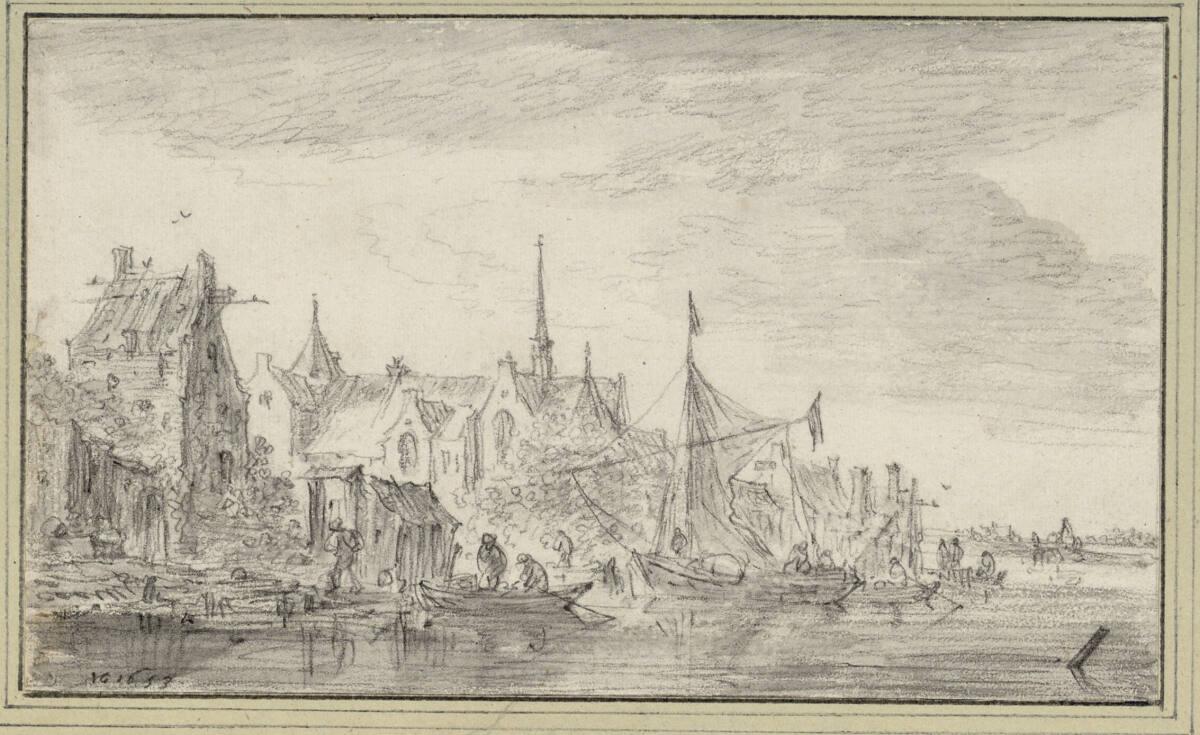 Jan Josefsz. van Goyen, Blick auf das Gestade und die Kirche von Delfshausen(?), Inv. Nr.: 8512