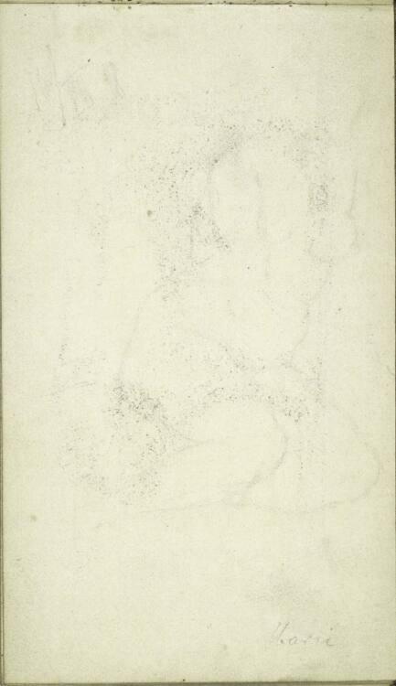 Alfred Kubin, Weibliche Aktstudie (bez.: "Marie"), Inv. Nr.: 36748/12v