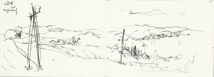 Georg Eisler, Landschaft, Inv. Nr.: 42968/39v-40r