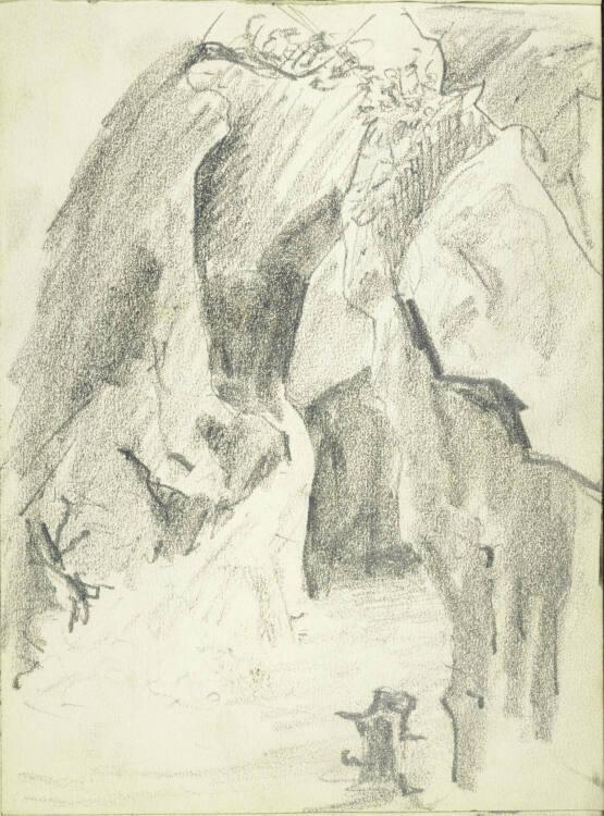 Alfred Kubin, Die Sigmund-Thun-Klamm bei Kaprun, Inv. Nr.: 36753/10r