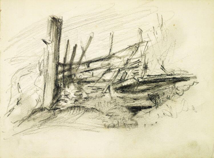 Alfred Kubin, Zell am See; kleine Brücke oder Gatter, Inv. Nr.: 36753/22