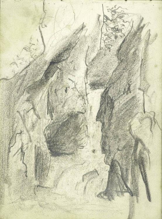 Alfred Kubin, Die Sigmund-Thun-Klamm bei Kaprun, Inv. Nr.: 36753/9r