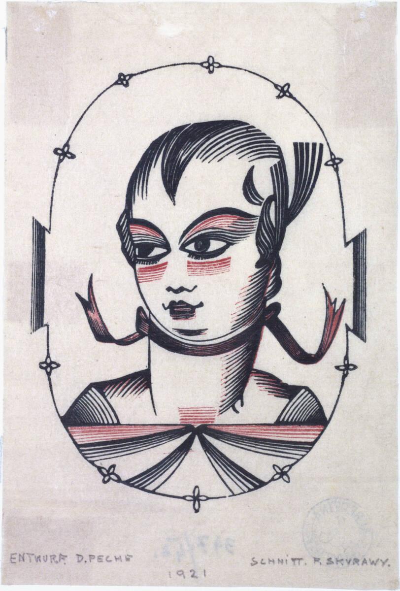 Dagobert Peche, Mädchenkopf, Inv. Nr.: DG1943/347