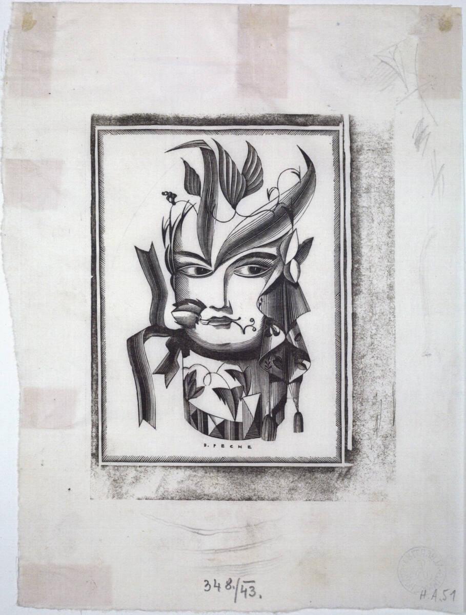 Dagobert Peche, Mädchenkopf, Inv. Nr.: DG1943/348