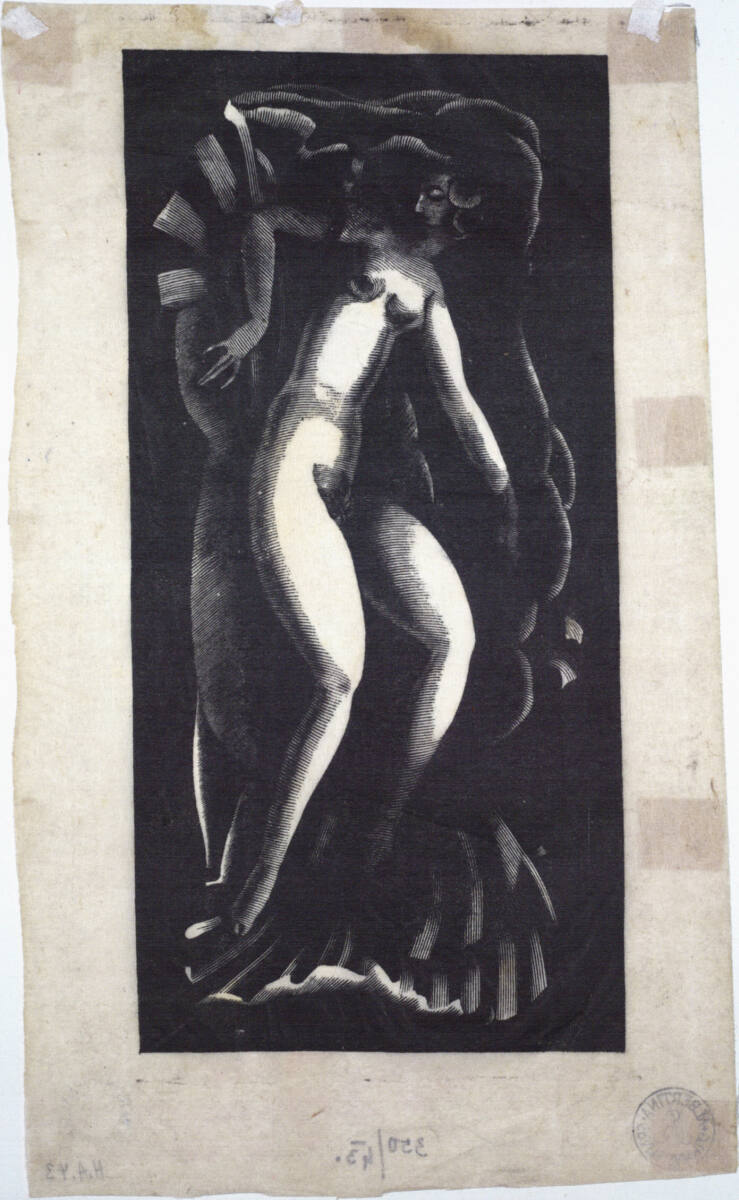 Liegender weiblicher Akt, FriedrichSkurawy, 1920–1921