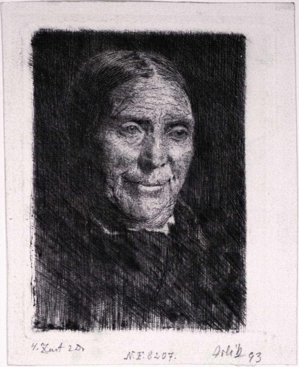 Alte Frau, Emil Orlík, 1893