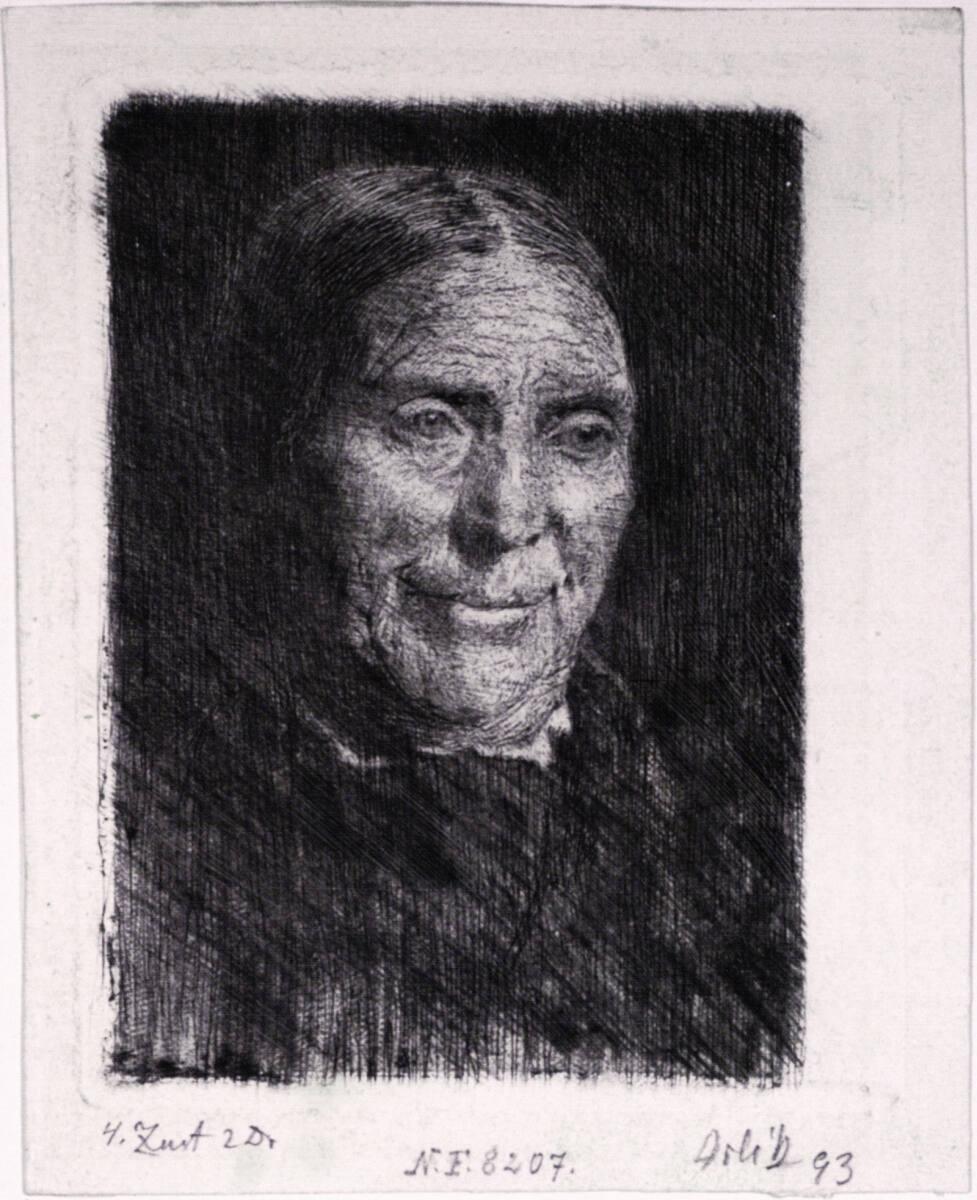 Emil Orlik, Alte Frau, Inv. Nr.: DGNF8207