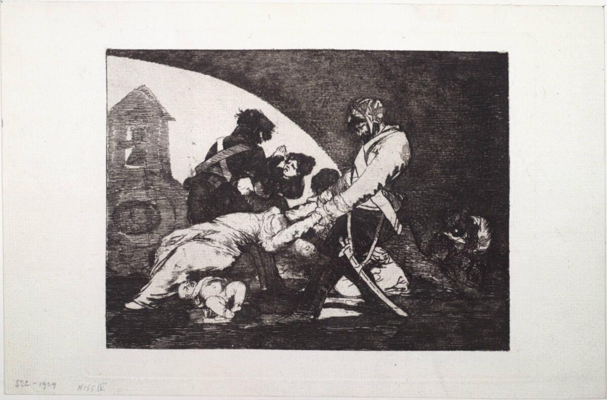 Francisco José de Goya y Lucientes, Los Desastres de la Guerra: Ni por esas - Auch nicht für di…