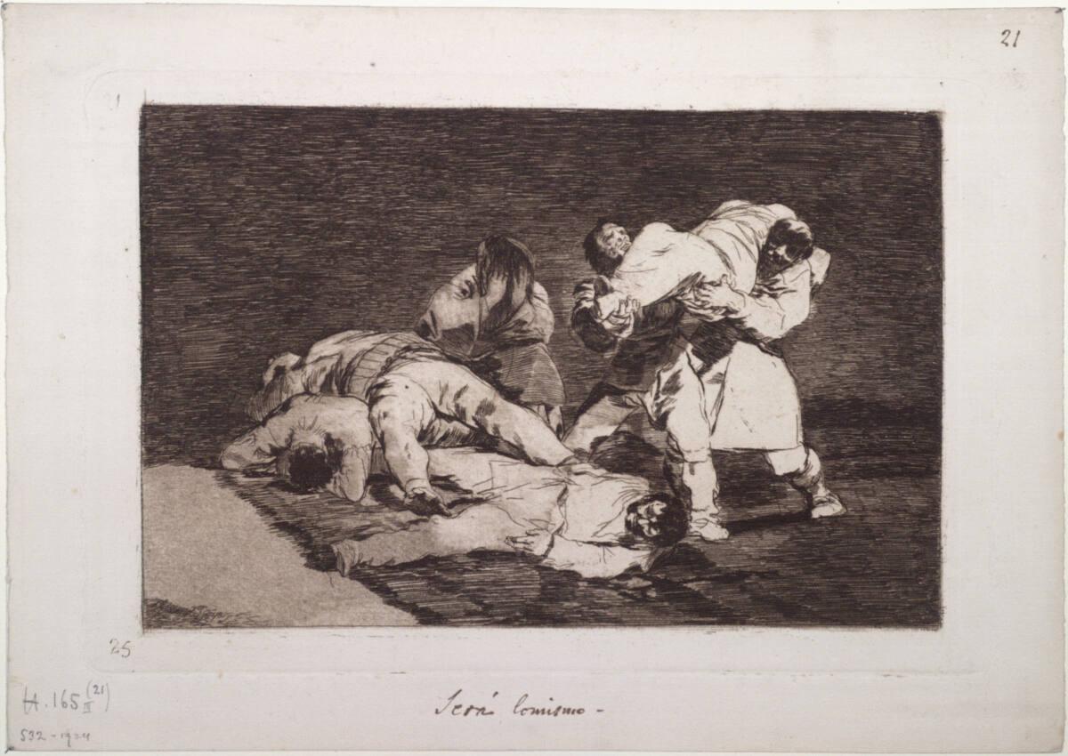 Francisco José de Goya y Lucientes, Los Desastres de la Guerra: Será Io mismo - Das wird das nä…