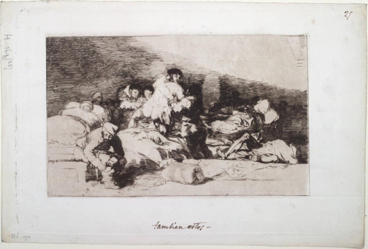 Francisco José de Goya y Lucientes, Los Desastres de la Guerra: Tambien estos - Auch diese, Inv…