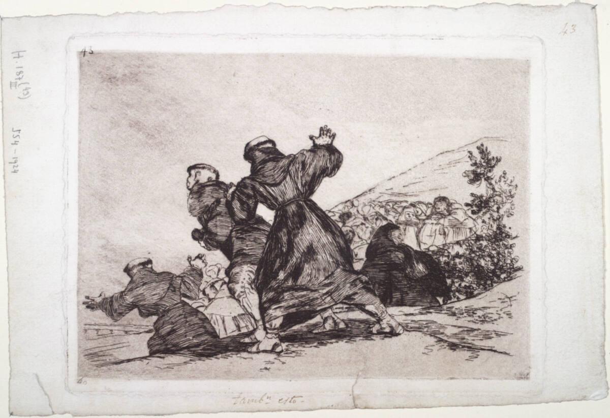 Francisco José de Goya y Lucientes, Los Desastres de la Guerra: Tambien esto! - Auch das!, Inv.…