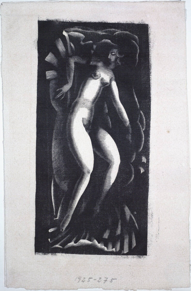 Liegender weiblicher Akt, FriedrichSkurawy, 1920–1921
