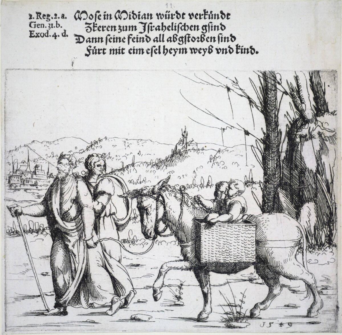 Augustin Hirschvogel, Die Heimkehr des Moses, Inv. Nr.: DG1930/1871