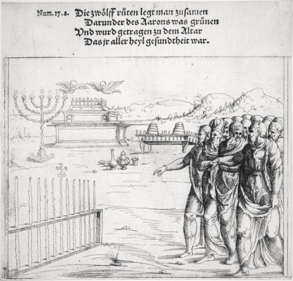 Aarons Stabwunder, Augustin Hirschvogel