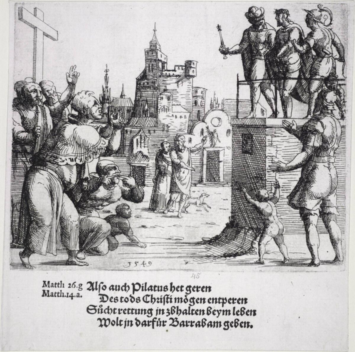 Augustin Hirschvogel, Christus wird dem Volk gezeigt ("Ecce Homo"), Inv. Nr.: DG1930/1906
