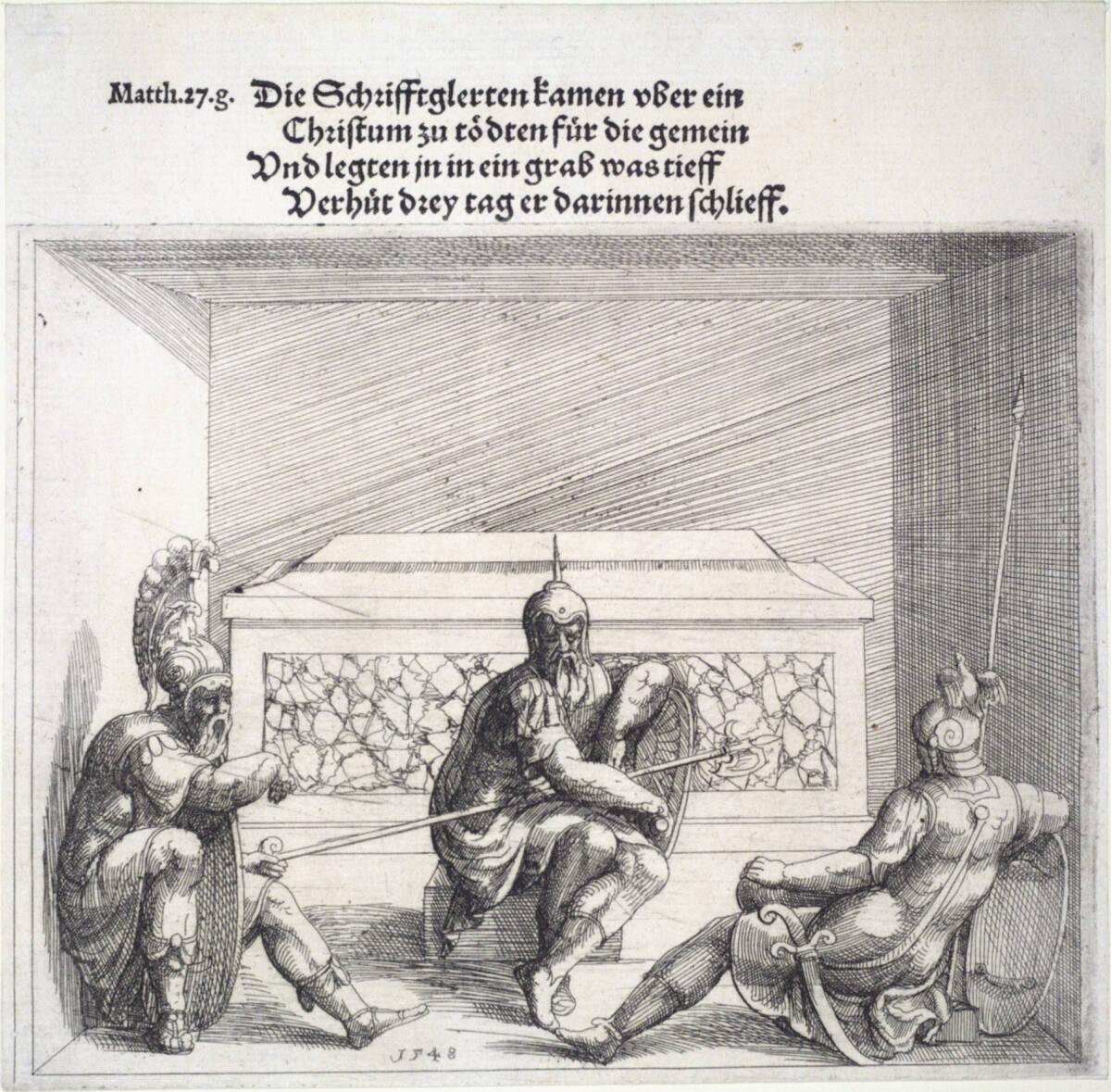 Augustin Hirschvogel, Die Wächter am Grabe Christi, Inv. Nr.: DG1930/1936