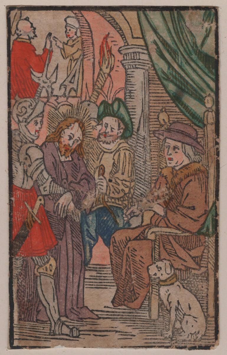 Anonym, Jesus vor Kaiphas, Inv. Nr.: DG1930/37