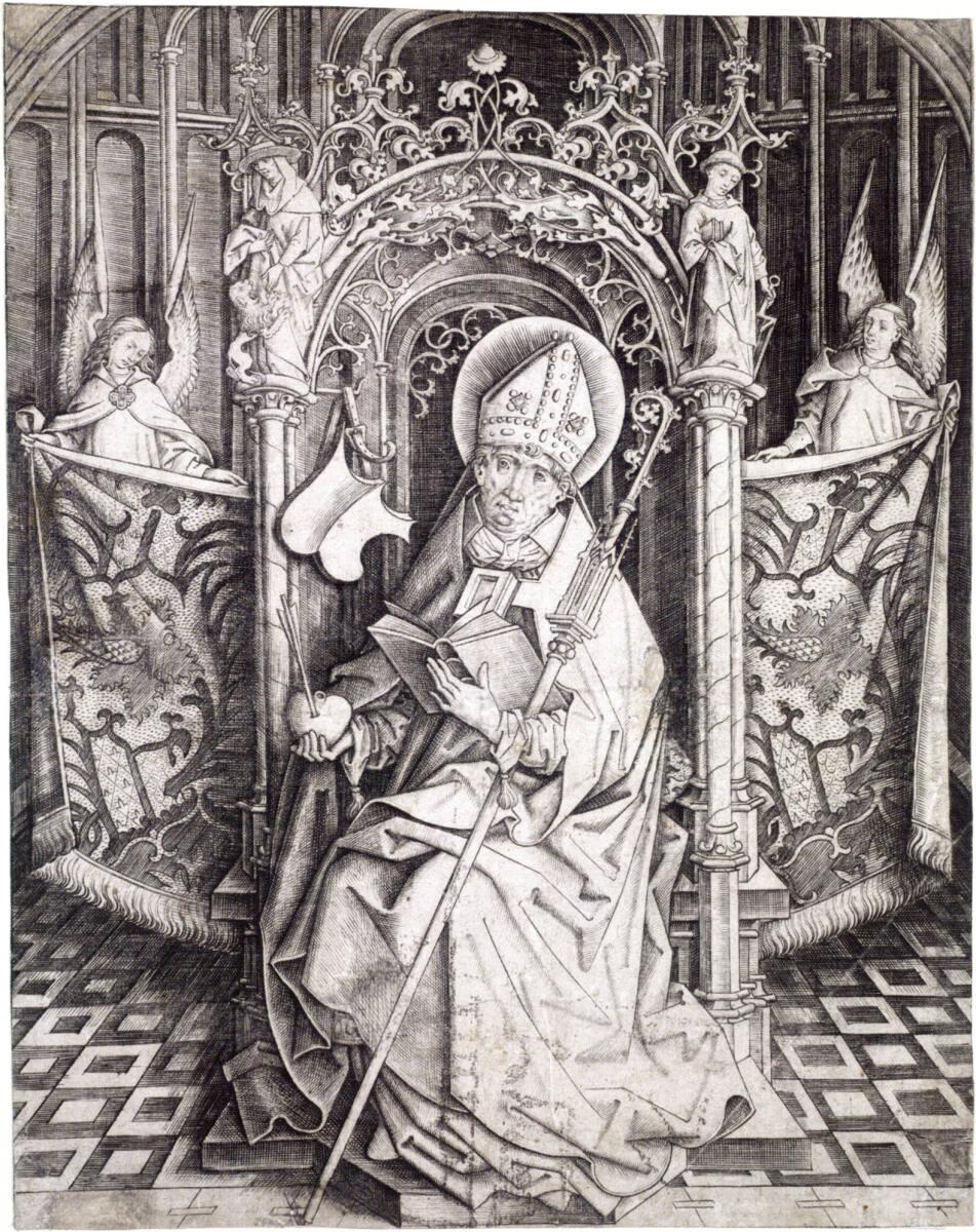 Meister IAM von Zwolle (Meister IA von Zwolle, M.m.d.Weberschiffchen/Schabeisen), Heiliger Augu…
