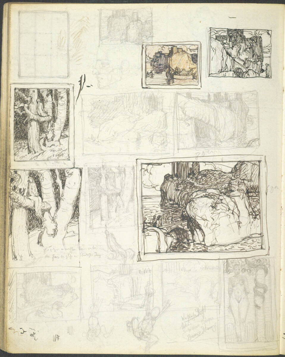 Verschiedene Skizzen, Alexander Rothaug, 1918–1920