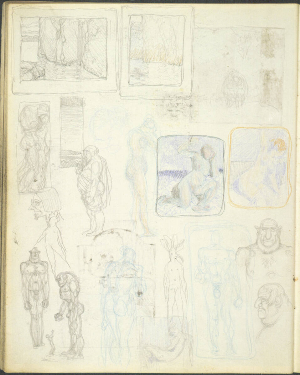Verschiedene Skizzen, Alexander Rothaug, 1918–1920