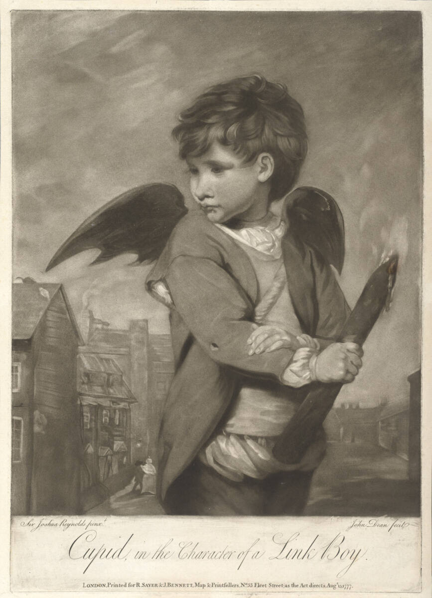 Cupid, in the Character of a Link Boy, JohnDean, 1777