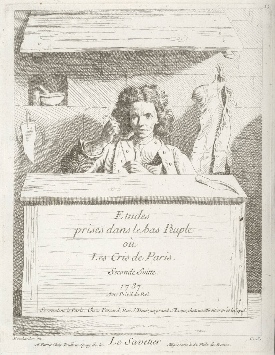 Le Savetier, FrancoisJoullain, 1737