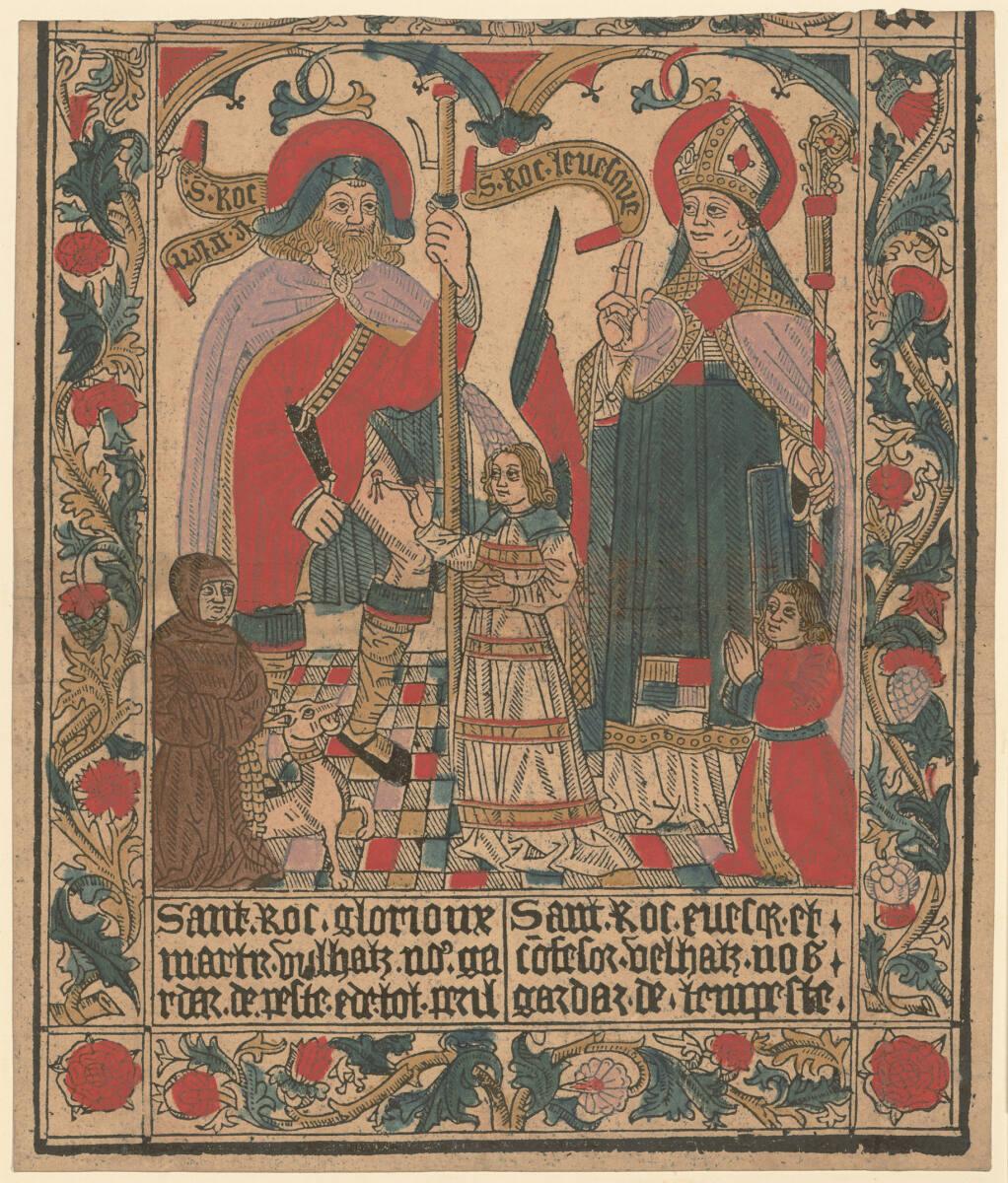 Anonym, Heiliger Rochus der Pilger und heiliger Rochus Bischof, Inv. Nr.: DG1926/1372