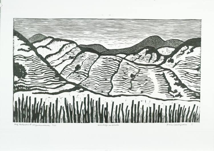 Franz Traunfellner, Weinberge im Winter, Inv. Nr.: DG1985/37