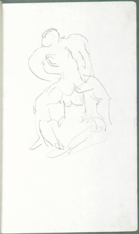 Alfred Kubin, Skizze eines Paares, Inv. Nr.: 36755/18r