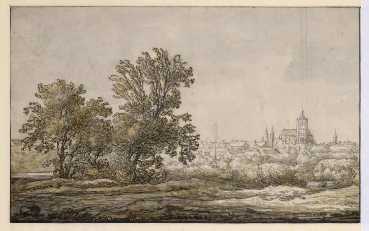 Aelbert Cuyp, Blick auf Arnheim von Süden (zusammen mit Inv. 8386), Inv. Nr.: 8756