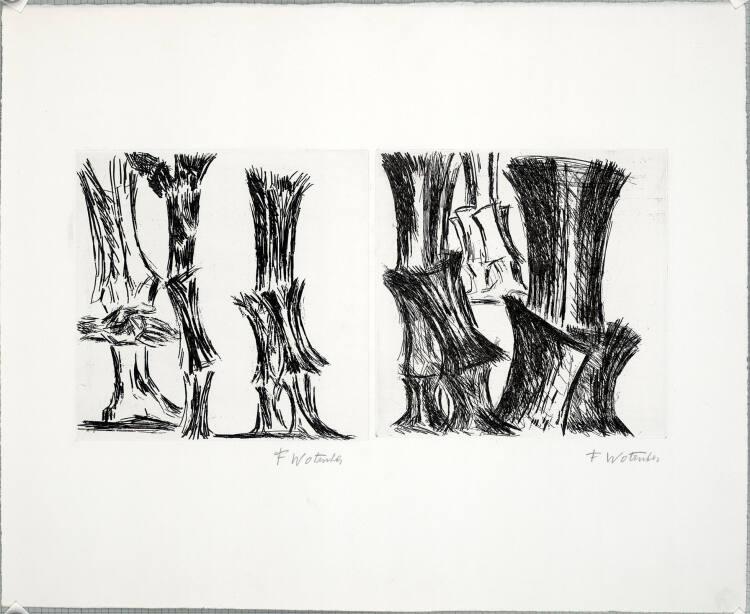 Fritz Wotruba, Drei Torsi und Figuren mit Hand- und Fuß-Studie, Inv. Nr.: DG2004/2020