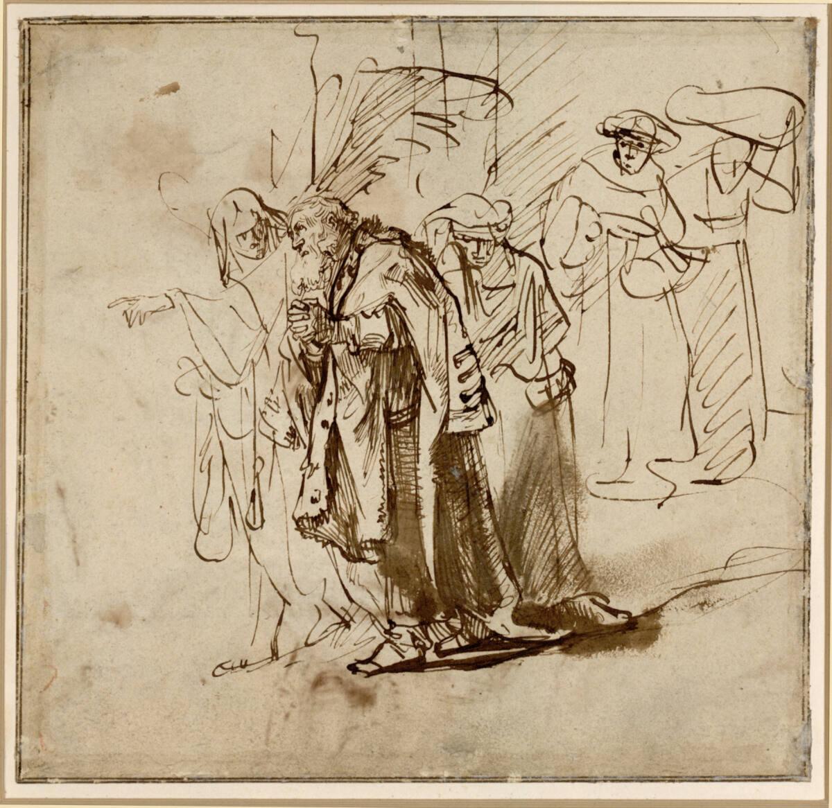 Jan Victors, Lot und seine Familie, vom Engel aus Sodom geführt , Inv. Nr.: 8767r